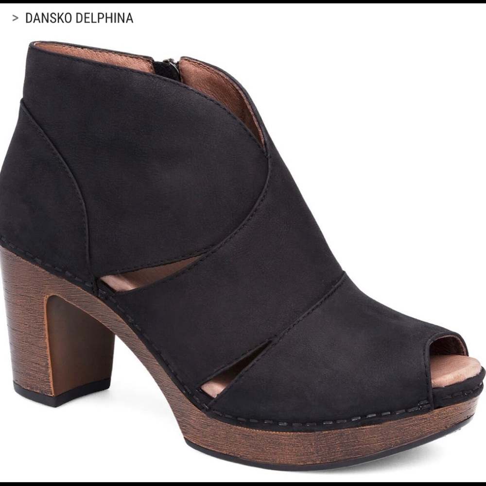 Dansko peeptoe bootie